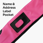Hot pink padded 2-piece soft cue case