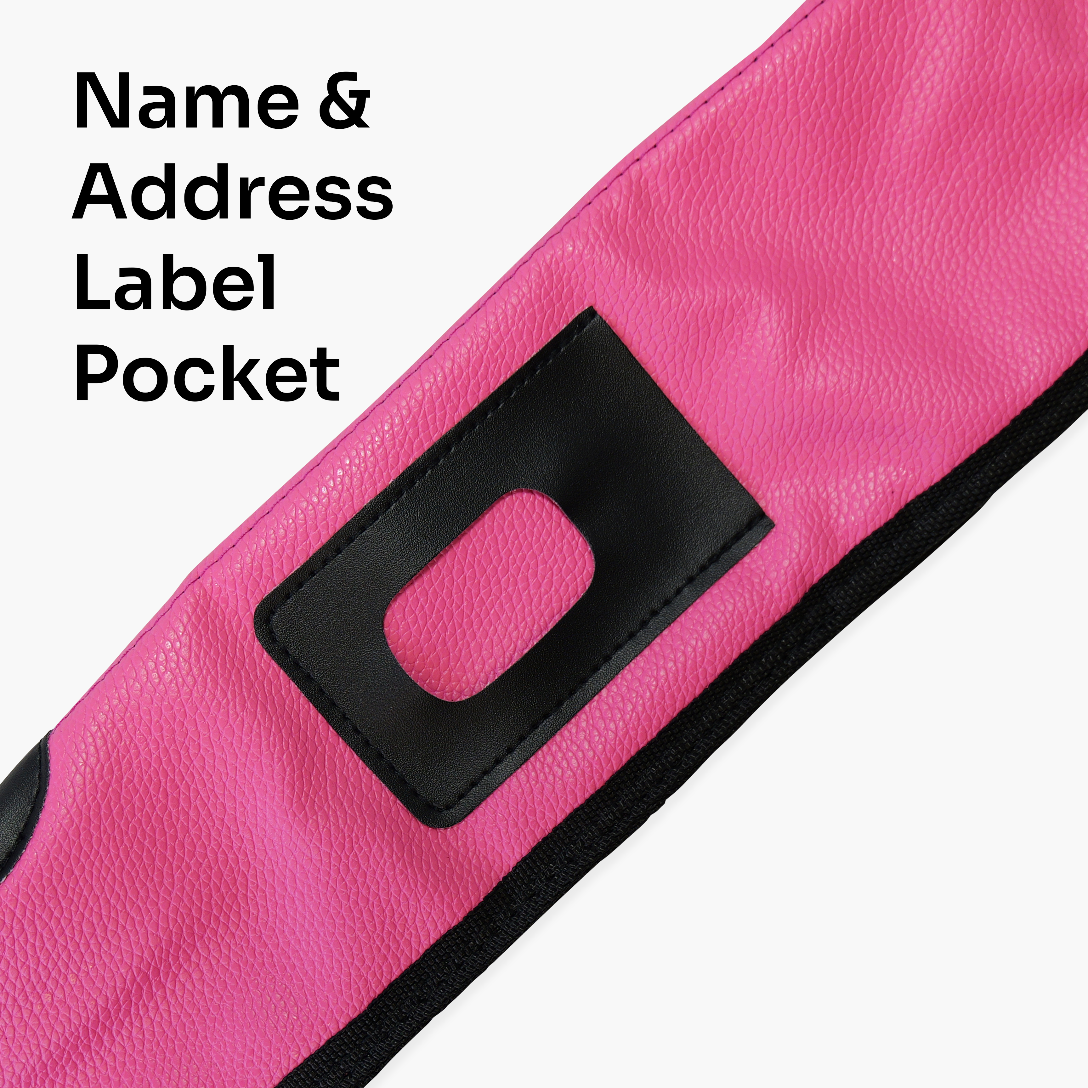 Hot pink padded 2-piece soft cue case