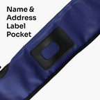 Navy padded 2-piece soft cue case