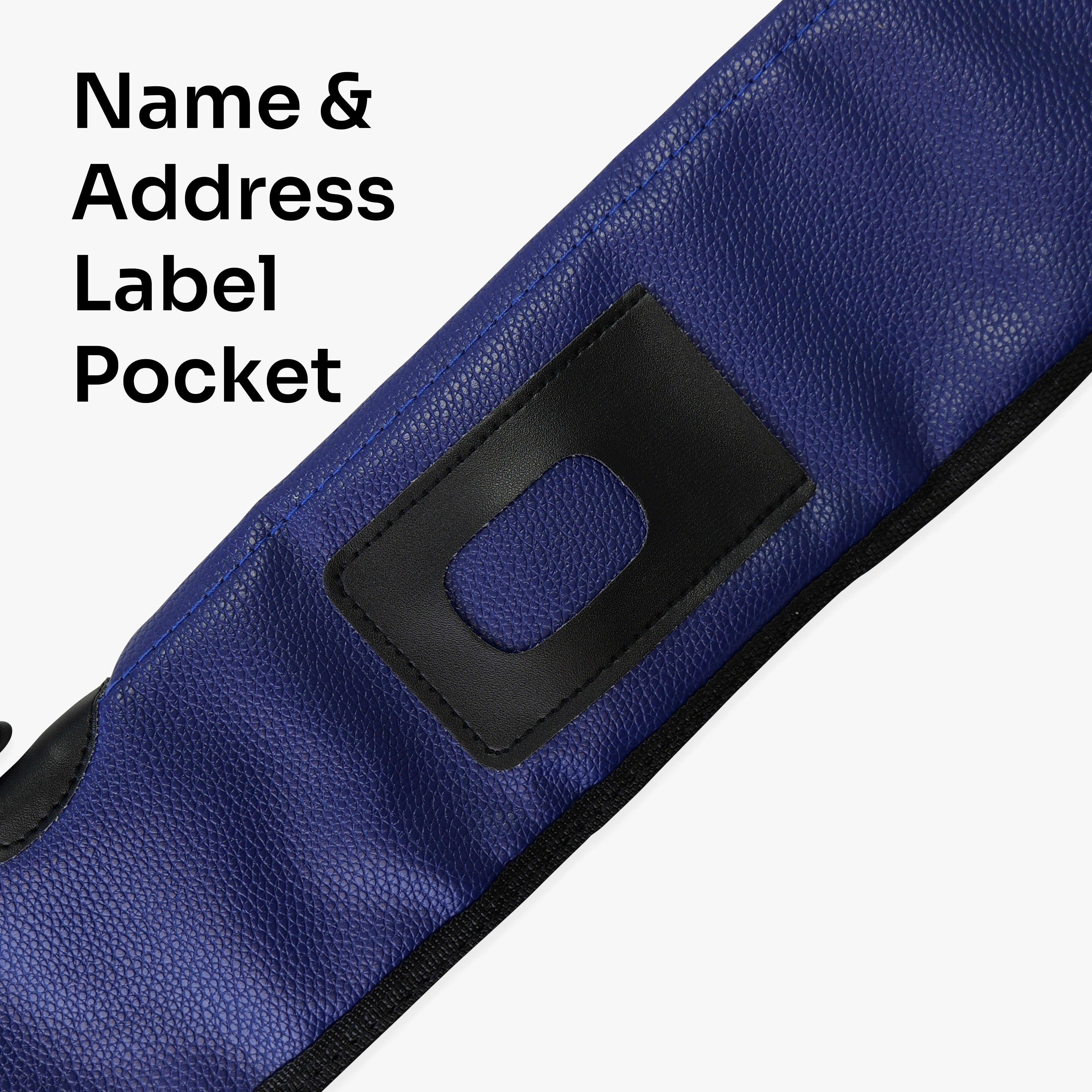 Navy padded 2-piece soft cue case