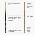 Kudos Classic 57-inch heavy weight 2-piece cue Cue + Case