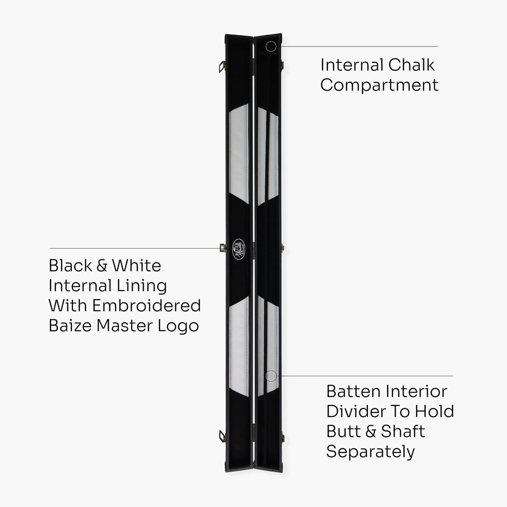 Baize Master black 3/4 cue case Cue + Case