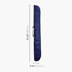 Navy padded 2-piece soft cue case