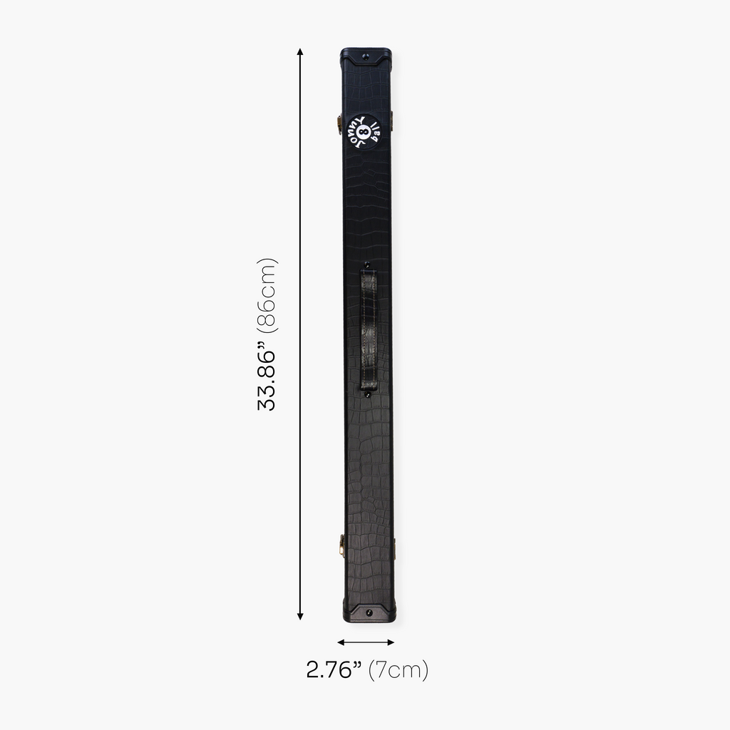 Jonny 8 Ball Black Croc 2-piece cue case Cue + Case