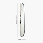White padded 2-piece soft cue case