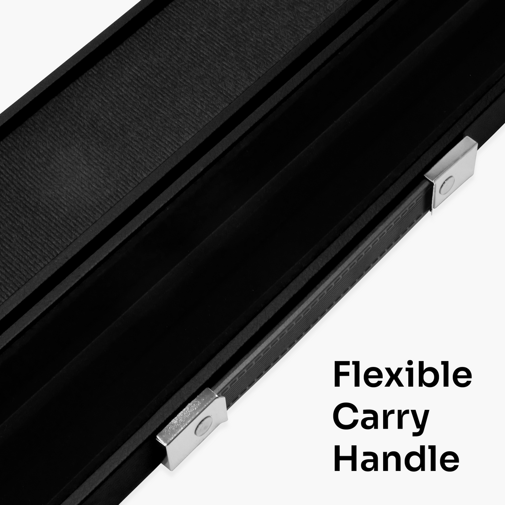 Black classic attache 2-piece cue case