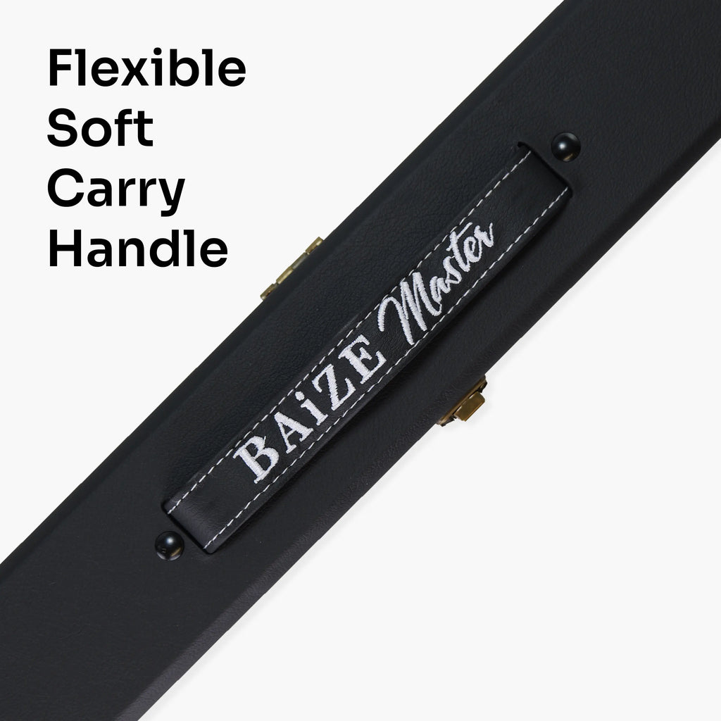 Baize Master black 3/4 cue case Cue + Case
