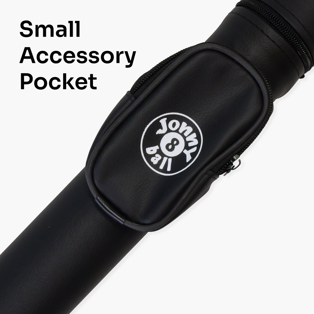 Jonny 8 Ball black tubular 2-piece cue case Cue + Case