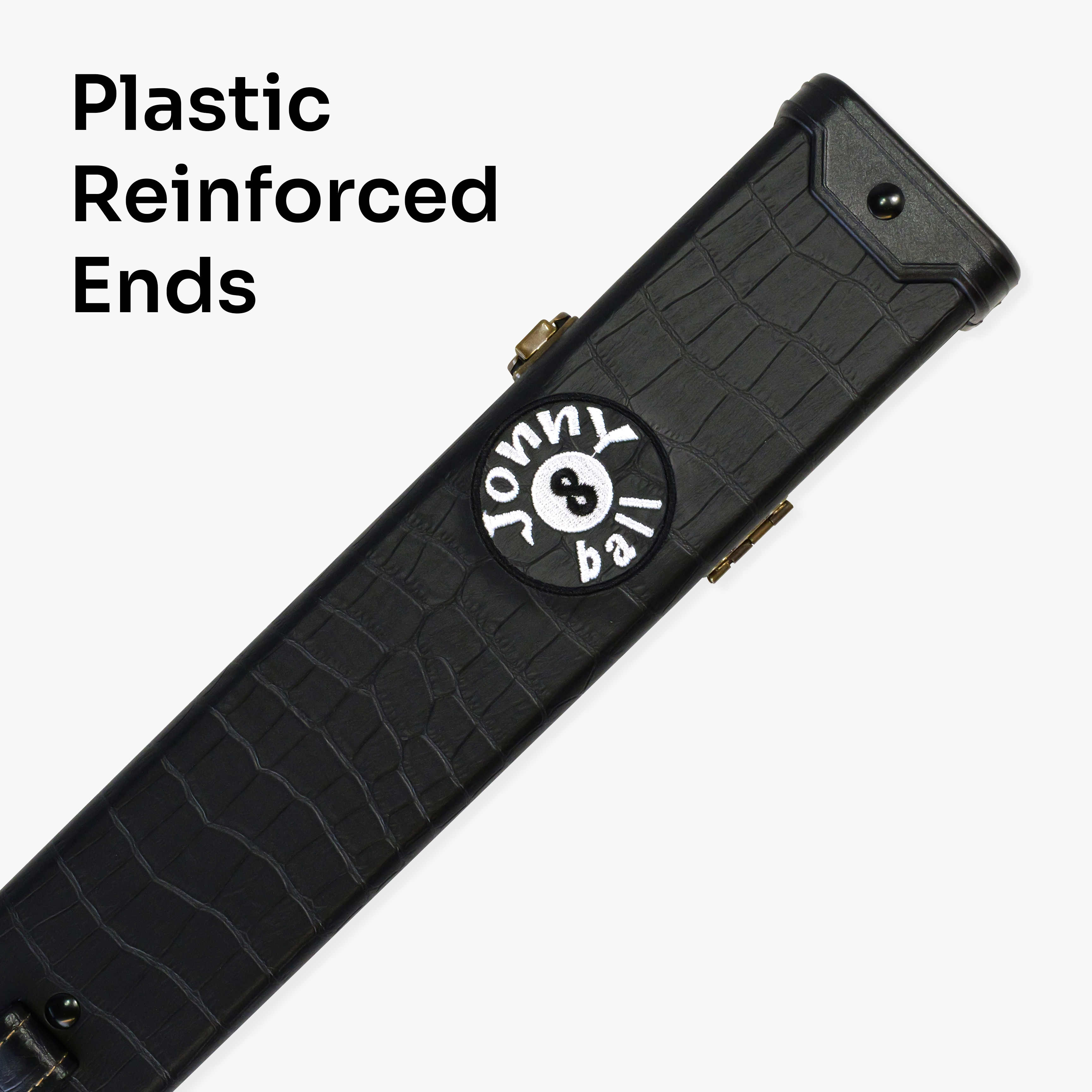 Jonny 8 Ball Black Croc 2-piece cue case Cue + Case