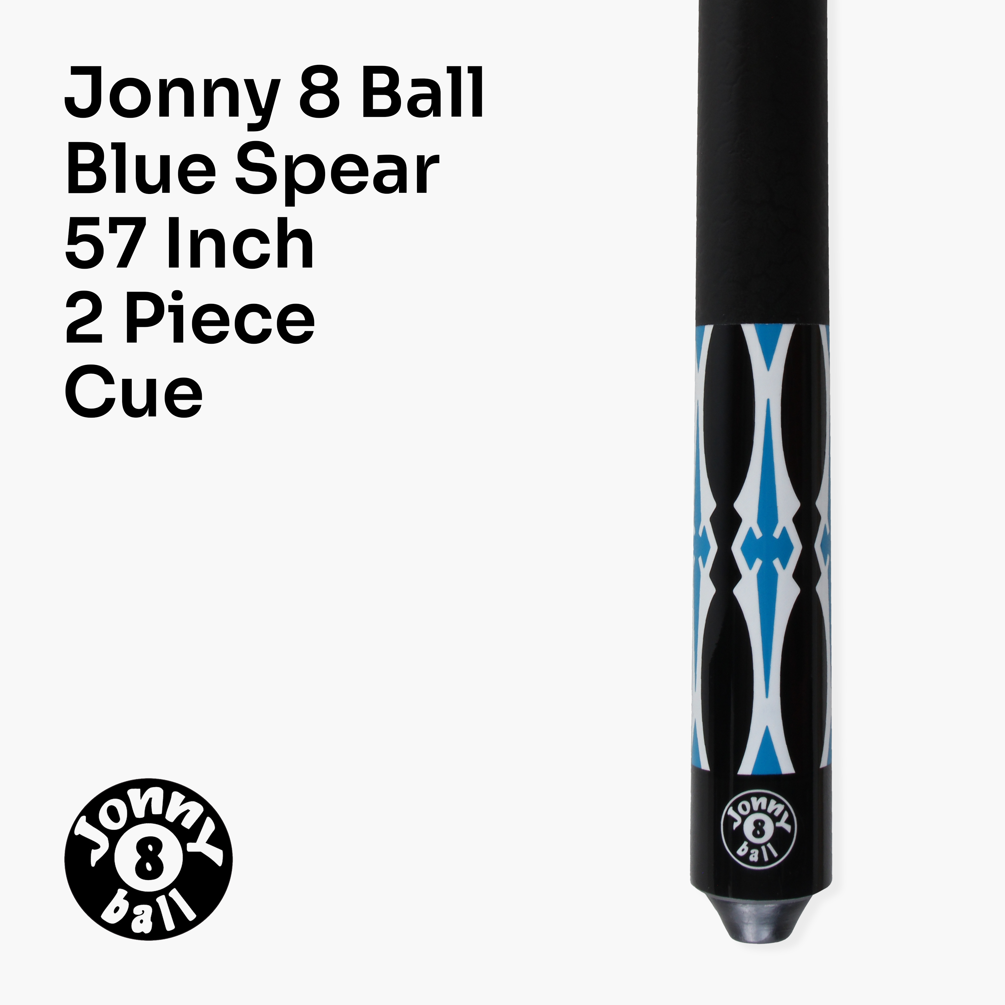 Jonny 8 Ball Riss 57-inch 2-piece pool cue Cue + Case