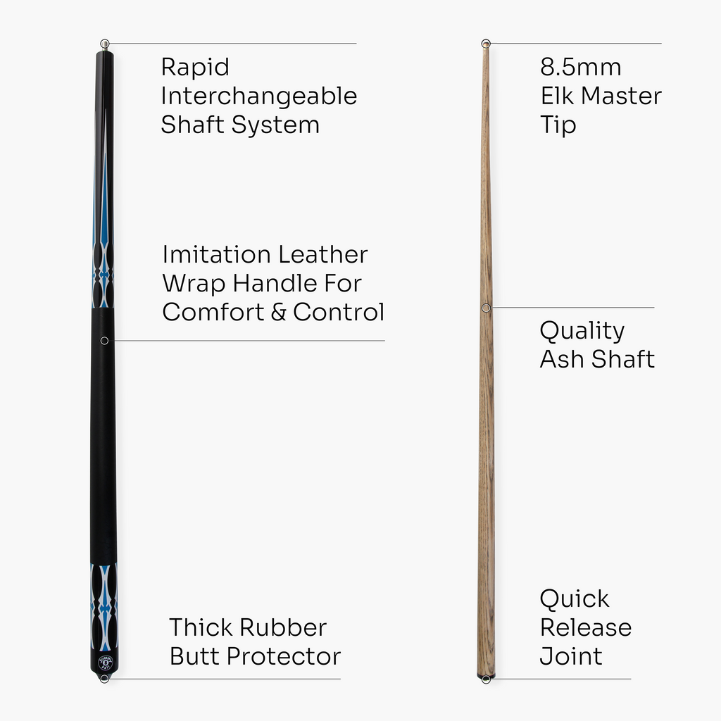 Jonny 8 Ball Riss 57-inch 2-piece pool cue Cue + Case