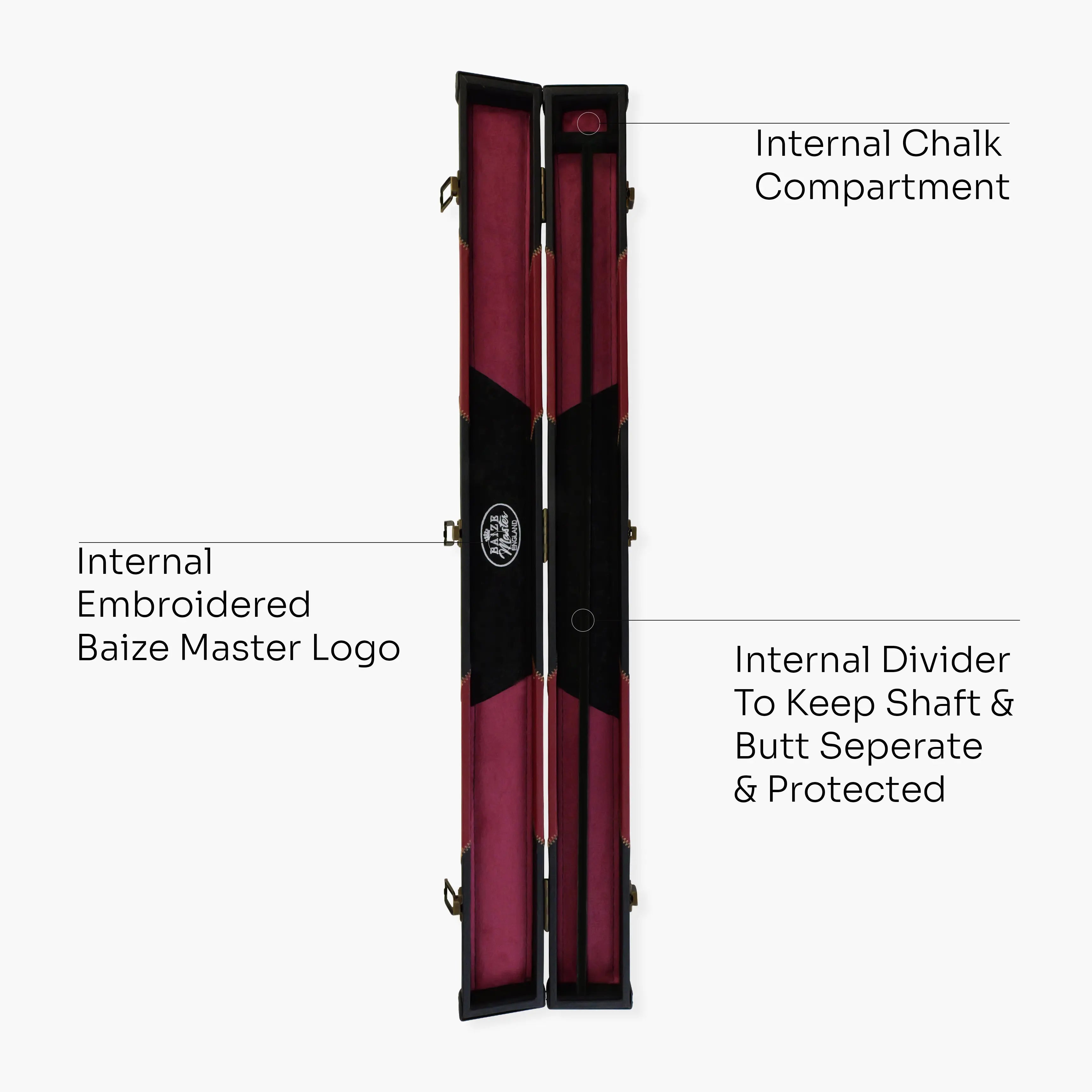 Baize Master Arrow 2-piece cue case Cue + Case
