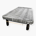 Silver 12ft fitted snooker table cover Cue + Case
