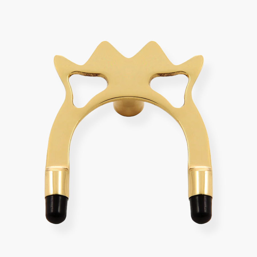 Gold-plated spider rest head with protective feet
