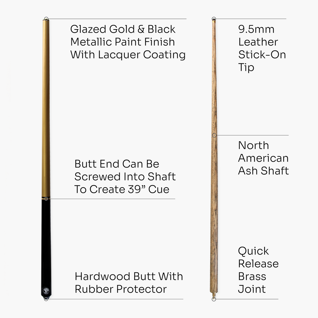 Jonny 8 Ball Triad 57-inch adjustable 3-piece cue Cue + Case