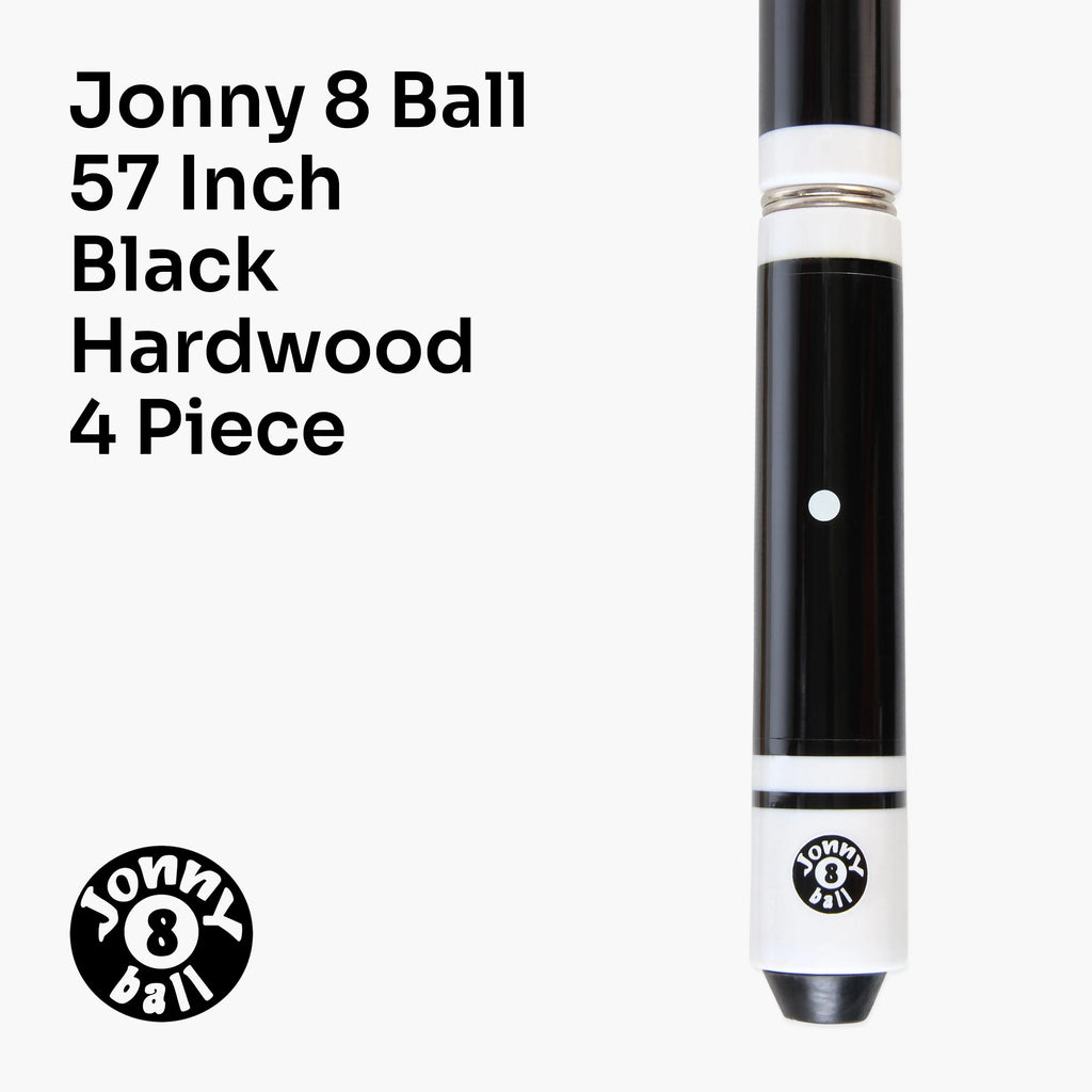 Jonny 8 Ball adjustable 4-piece cue with spare tips Cue + Case