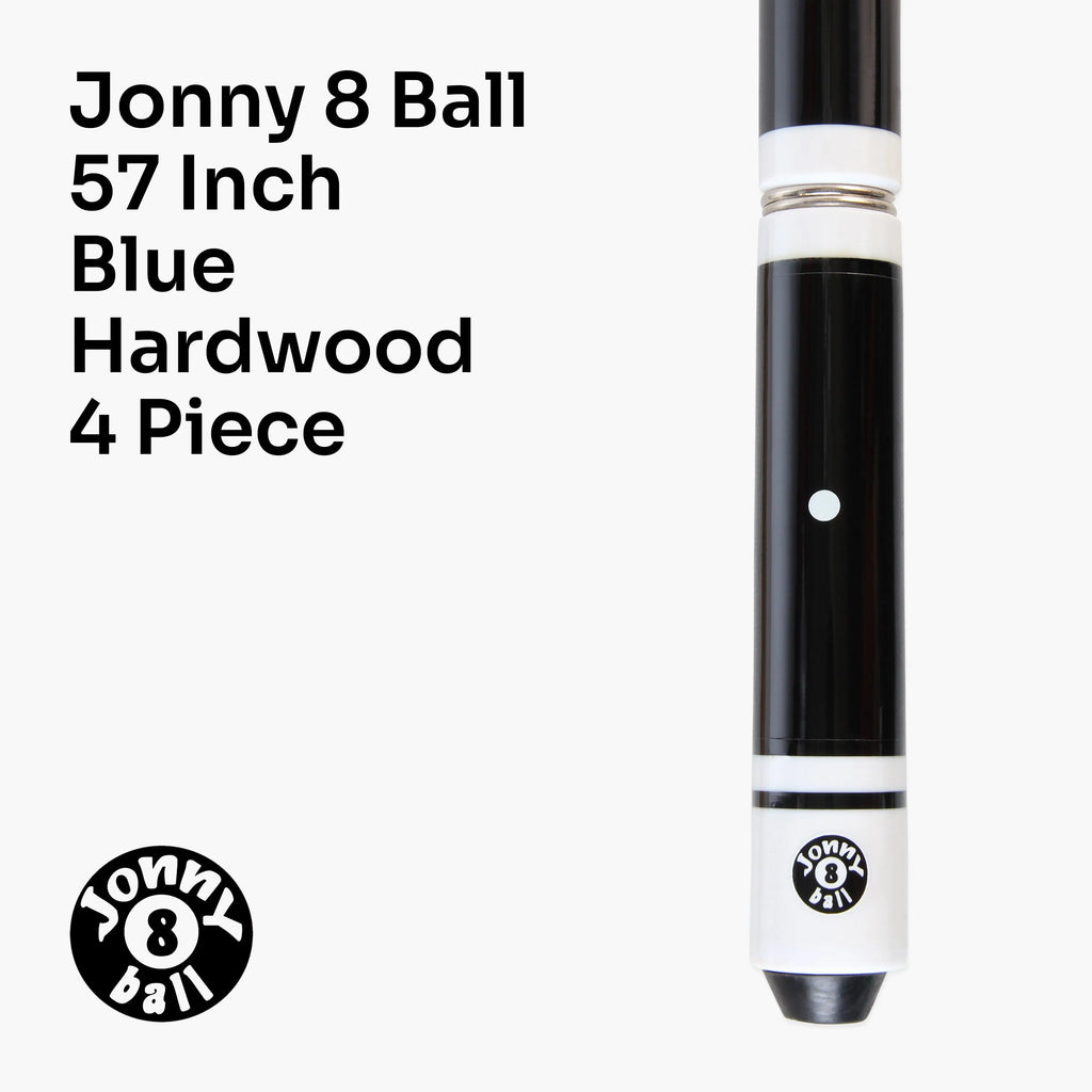 Jonny 8 Ball adjustable 4-piece cue with spare tips Cue + Case