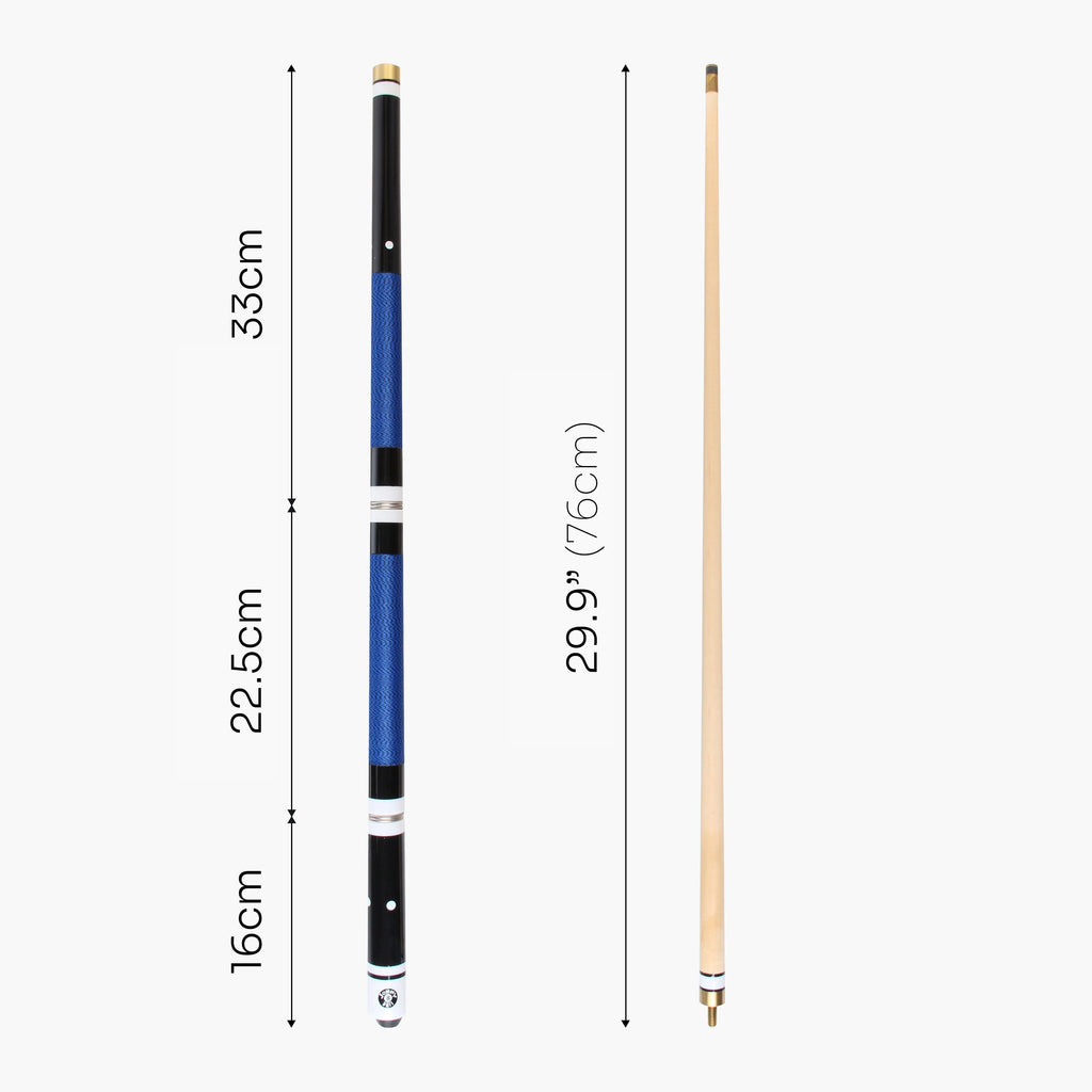 Jonny 8 Ball adjustable 4-piece cue with spare tips Cue + Case