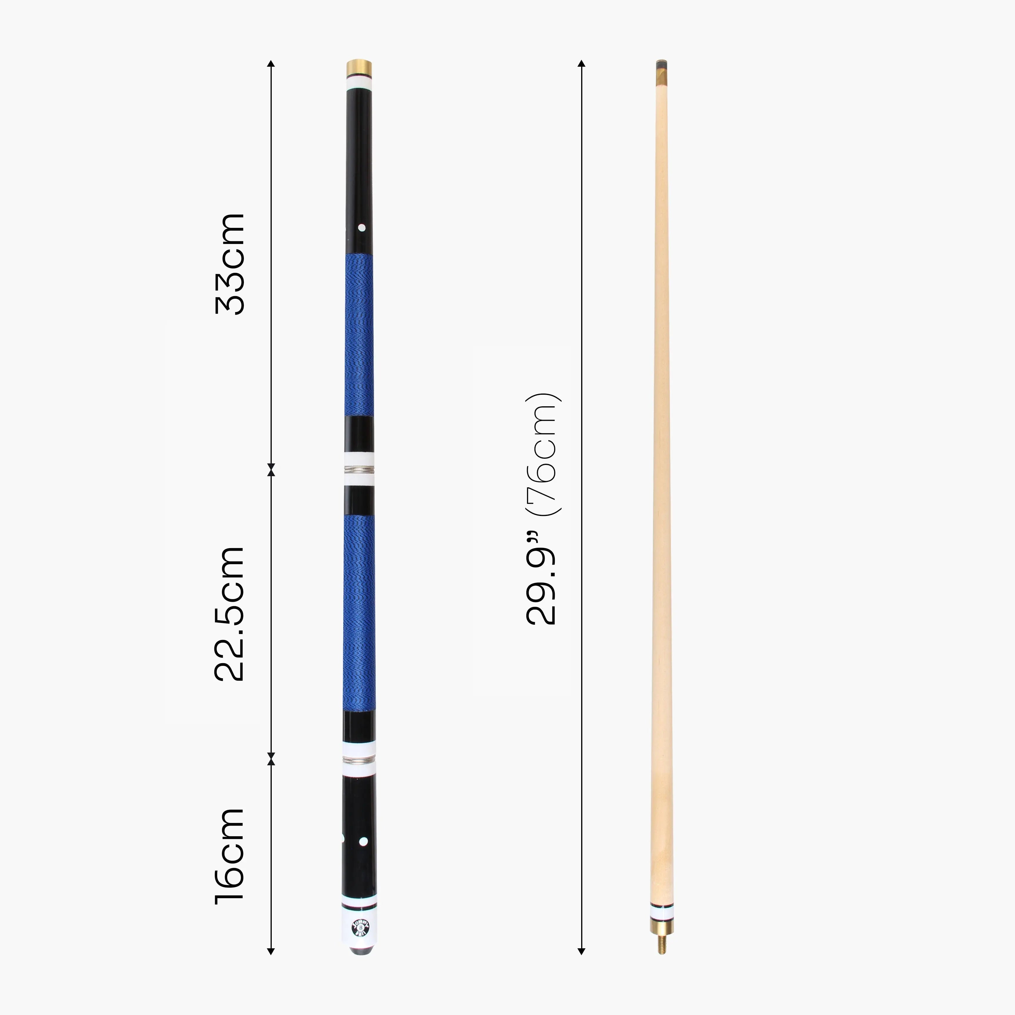 Jonny 8 Ball adjustable 4-piece cue with spare tips Cue + Case
