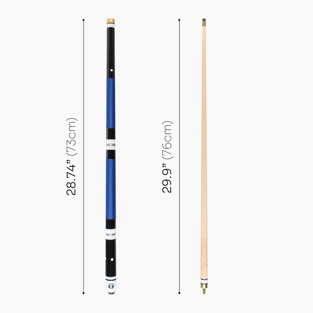 Jonny 8 Ball adjustable 4-piece cue with spare tips Cue + Case
