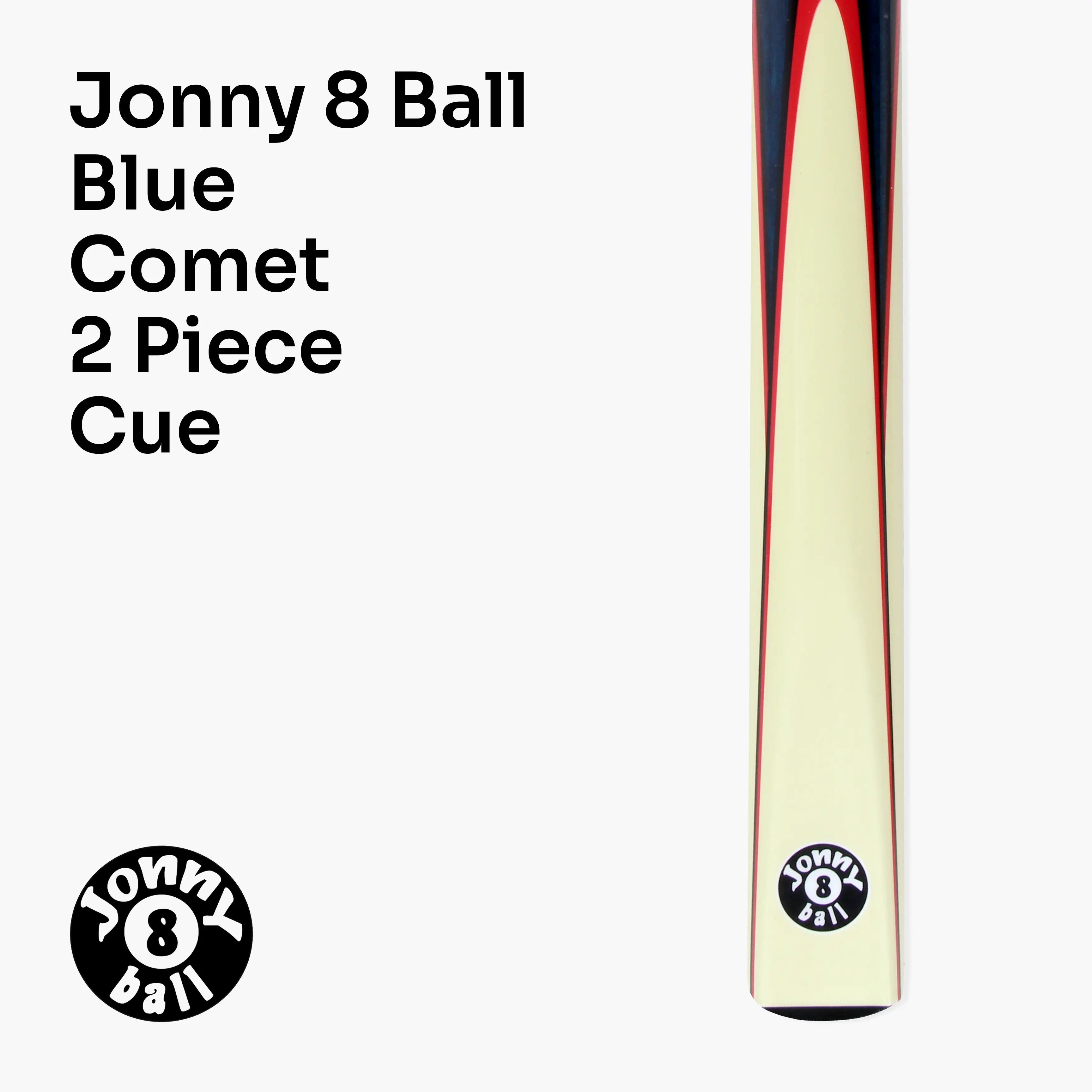 Jonny 8 Ball Comet 57-inch 2-piece pool cue Cue + Case