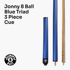 Jonny 8 Ball Triad 57-inch adjustable 3-piece cue Cue + Case