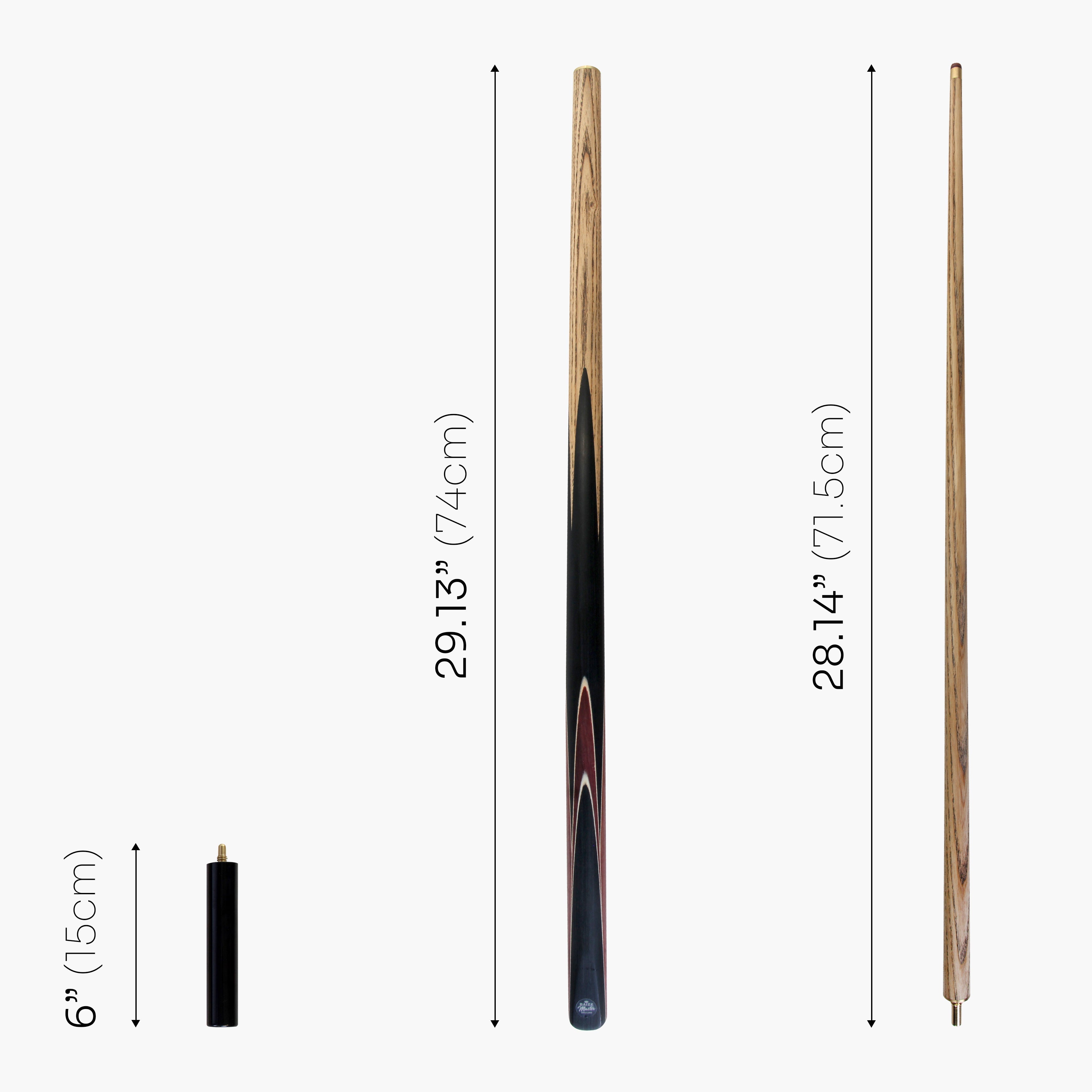 Baize Master Crucible 57-inch cue and case set Cue + Case