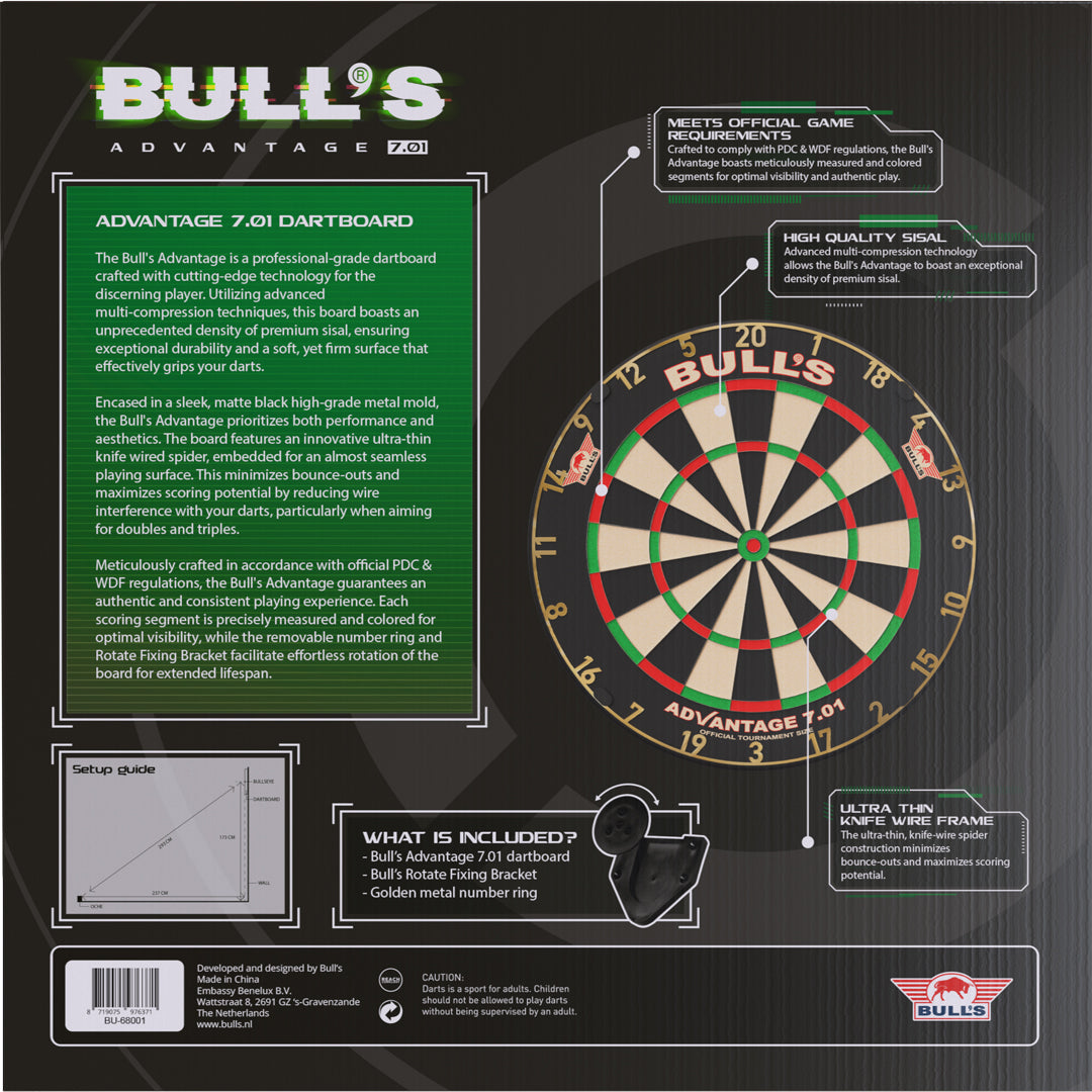 Bull's Advantage 7.01 Dartboard GW Darts
