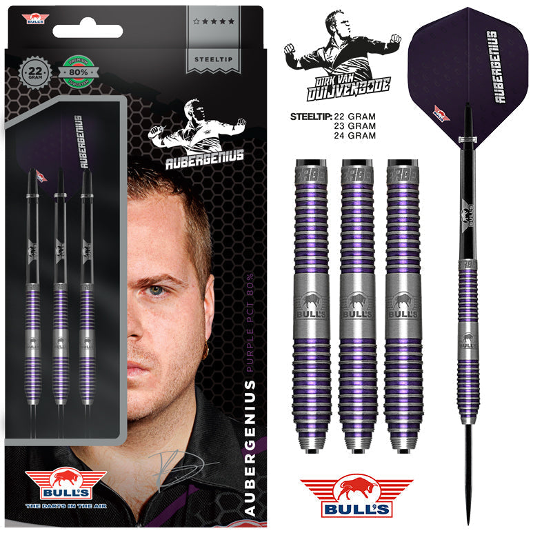 Bull's Dirk Van Duijvenbode Aubergenius 80% GW Darts