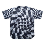 Aixo Checker Mens Top Grey Aixo