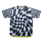 Aixo Checker Mens Top Grey Aixo
