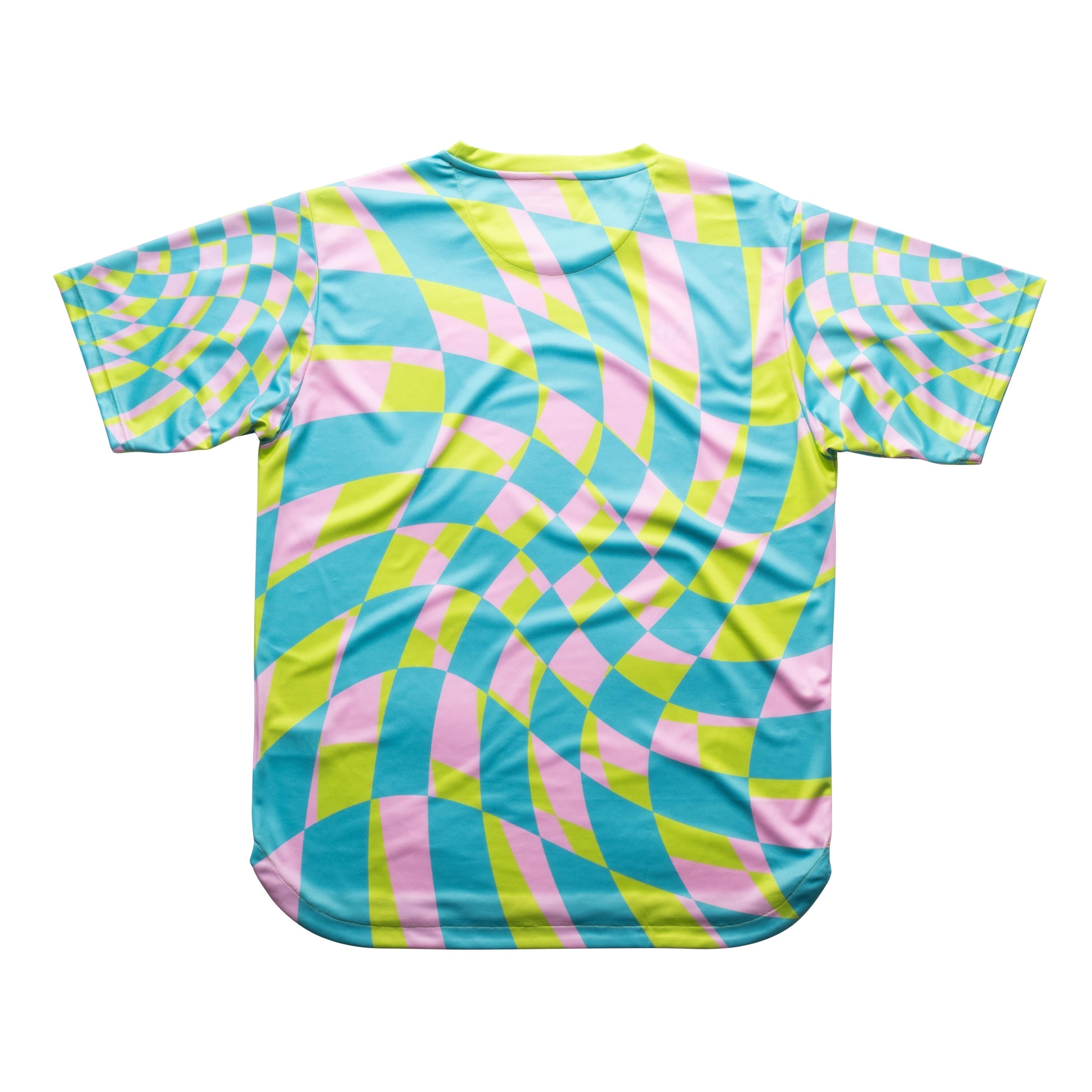Aixo Checker Mens Top Lime Aixo