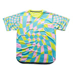 Aixo Checker Mens Top Lime Aixo