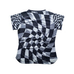 Aixo Checker Womens Top Grey Aixo
