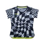 Aixo Checker Womens Top Grey Aixo