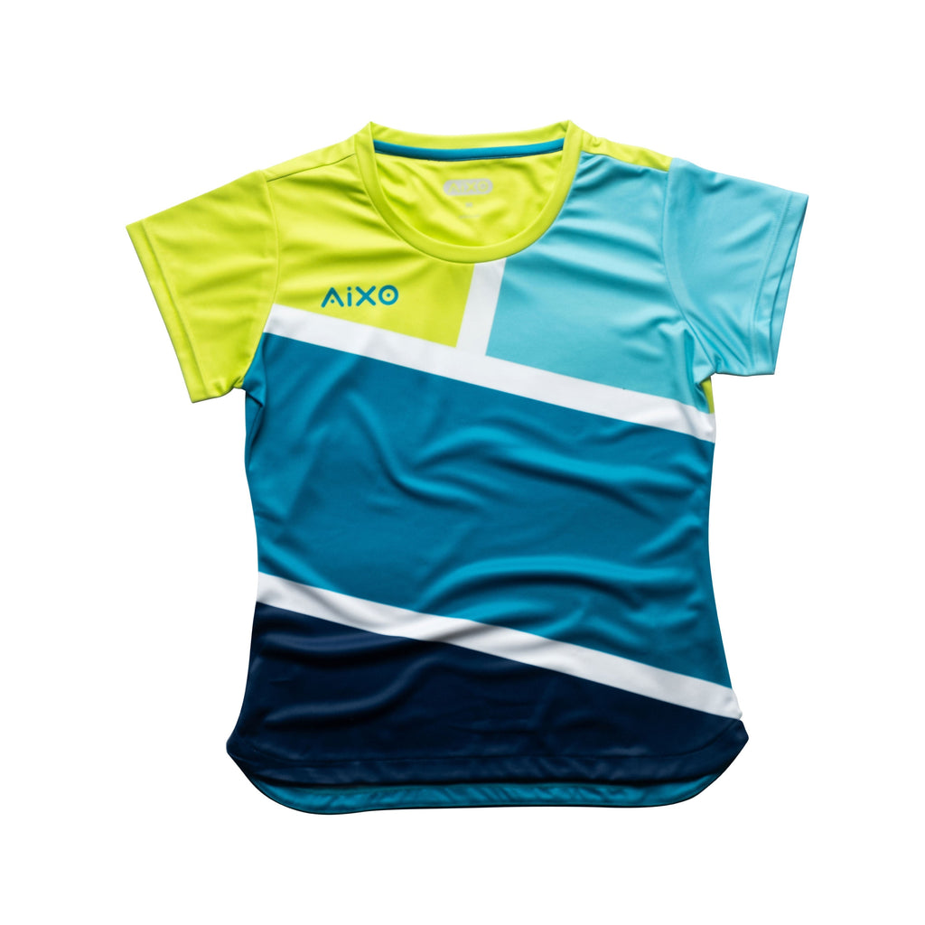 Aixo Court Womens Top Teal Aixo