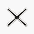 Chrome cross rest head