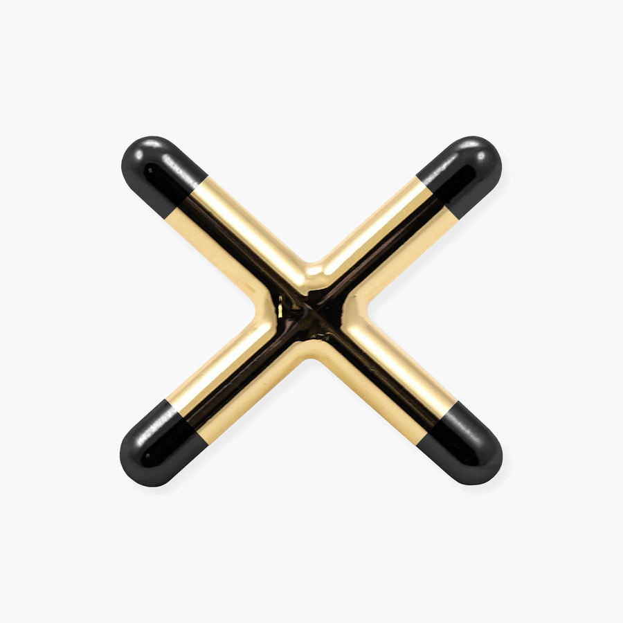 Brass cross rest head with plastic toes