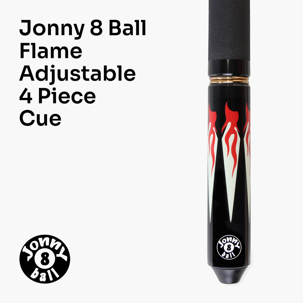 Jonny 8 Ball adjustable 57-inch 4-piece pool cue Cue + Case
