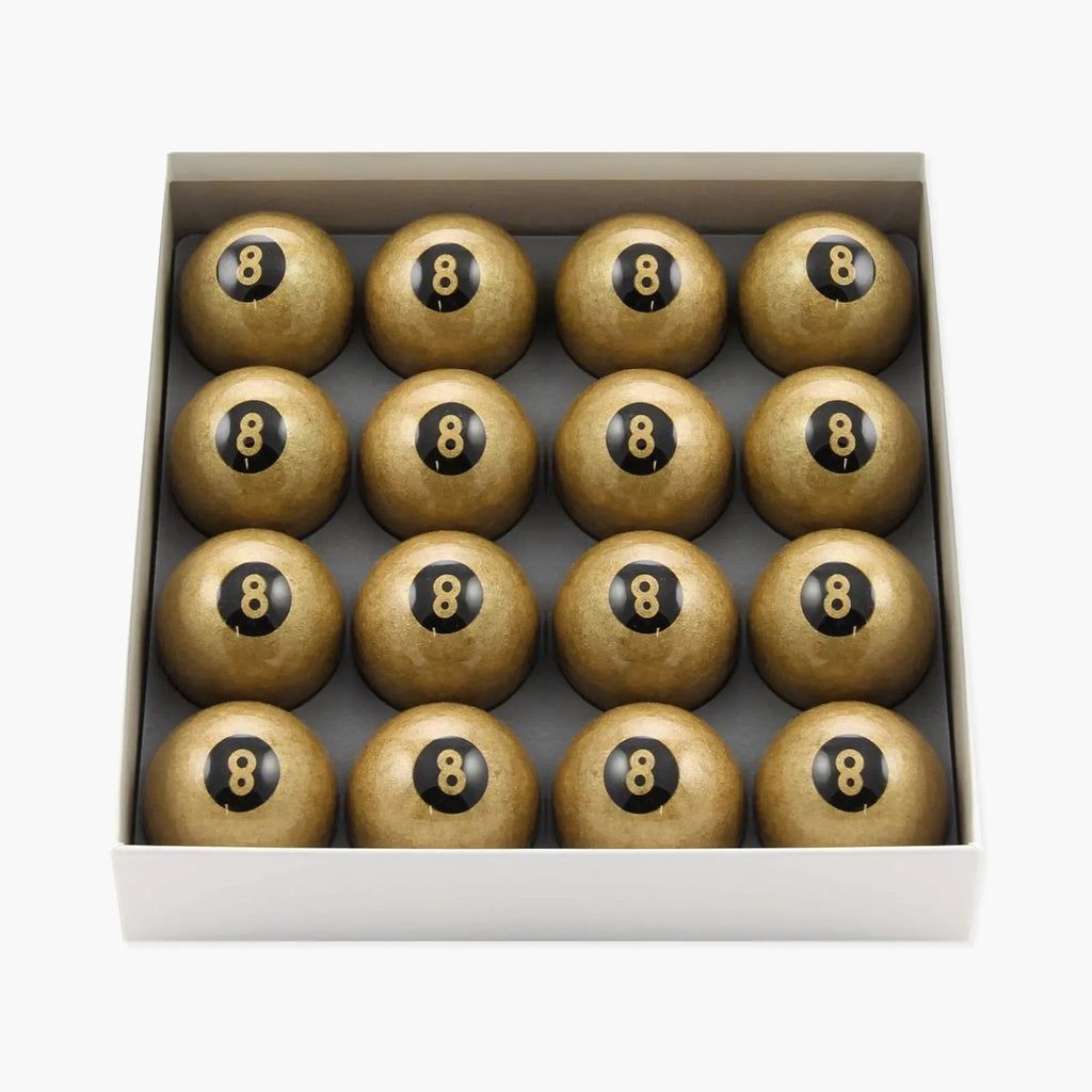 Aramith Premier Golden 8 Ball pool balls - set of 16 Cue + Case