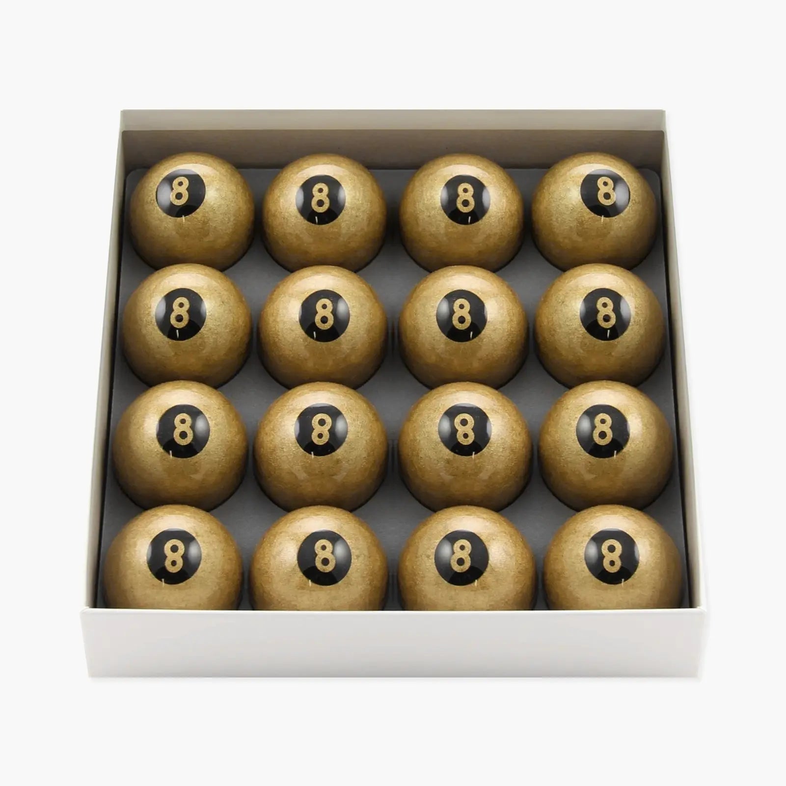 Aramith Premier Golden 8 Ball pool balls - set of 16 Cue + Case