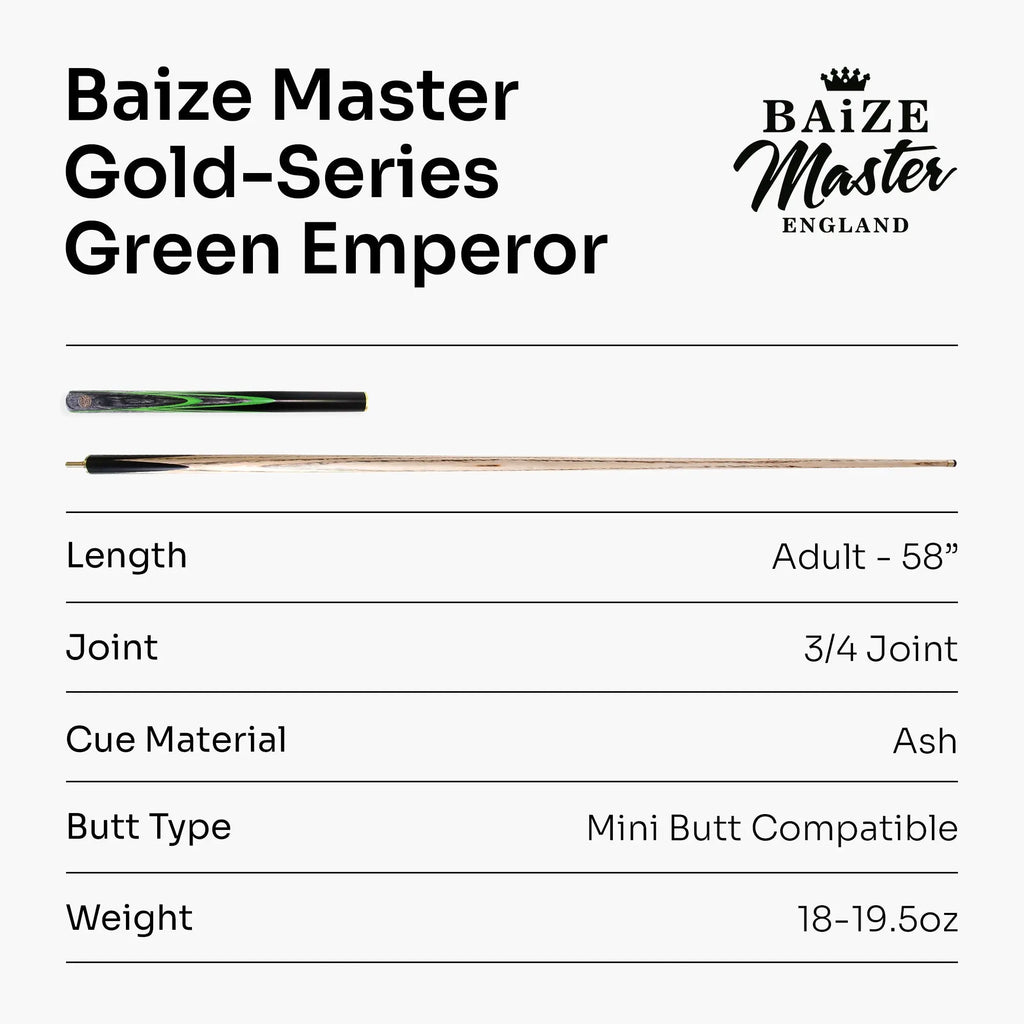 Baize Master G14 Green Emperor 57-inch pool cue Cue + Case