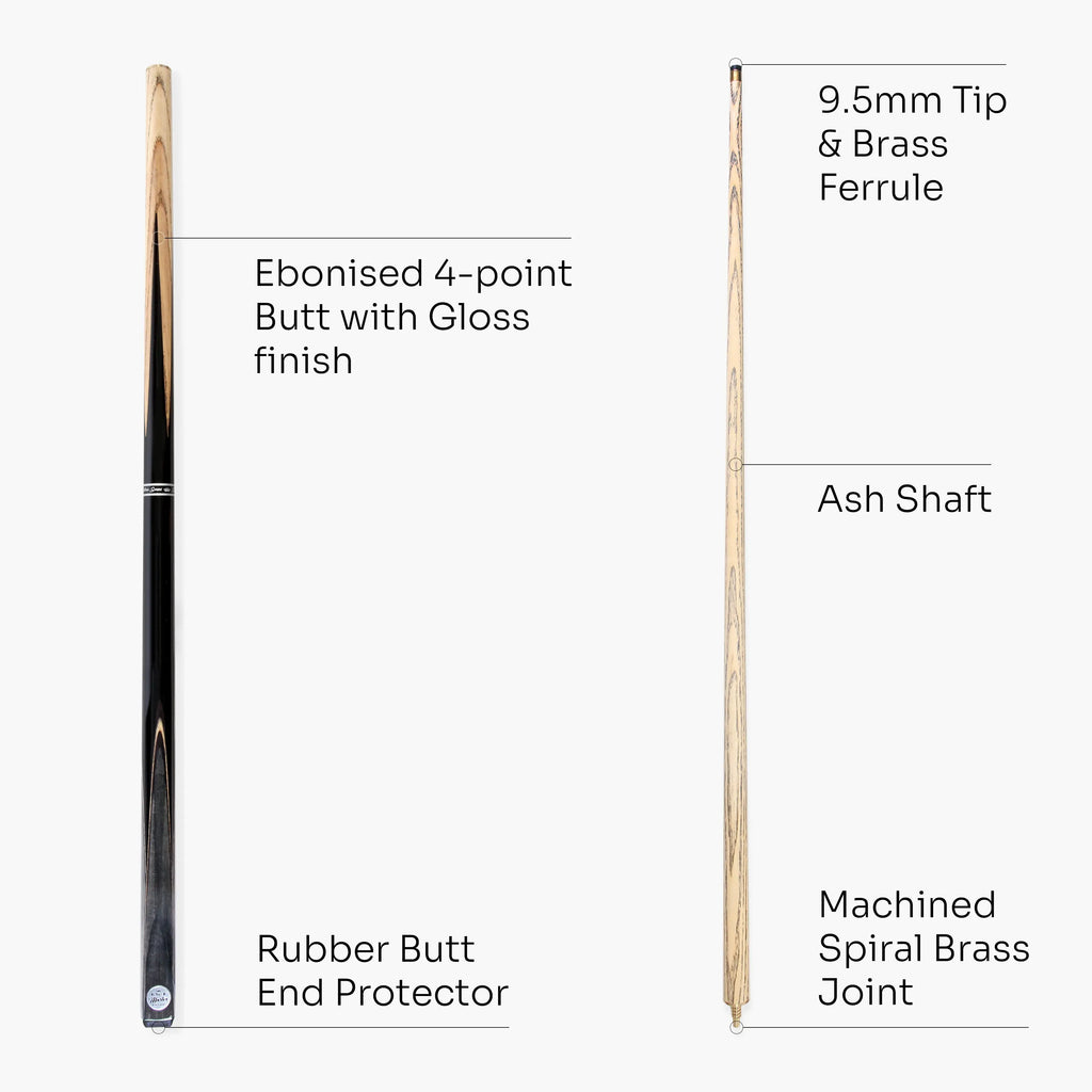Baize Master Victory 57-inch 2-piece cue - 9.5mm tip Cue + Case