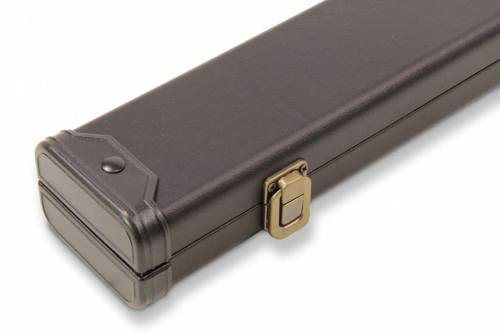 Baize Master plain black 2-piece cue case Cue + Case