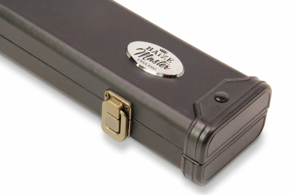 Baize Master plain black 2-piece cue case Cue + Case