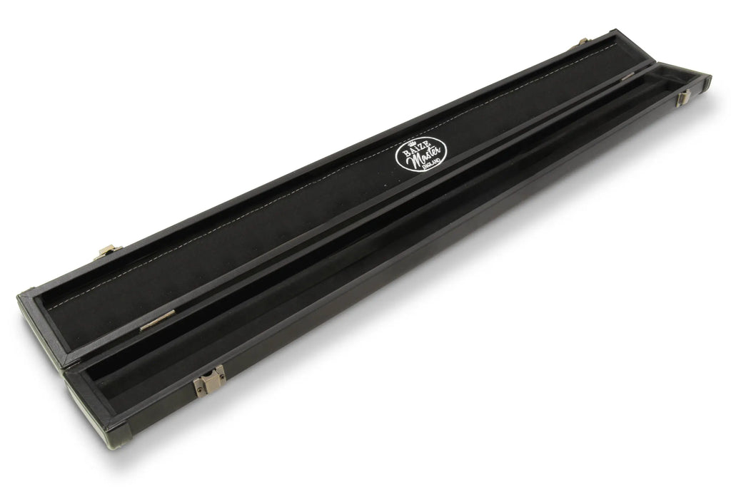 Baize Master plain black 2-piece cue case Cue + Case