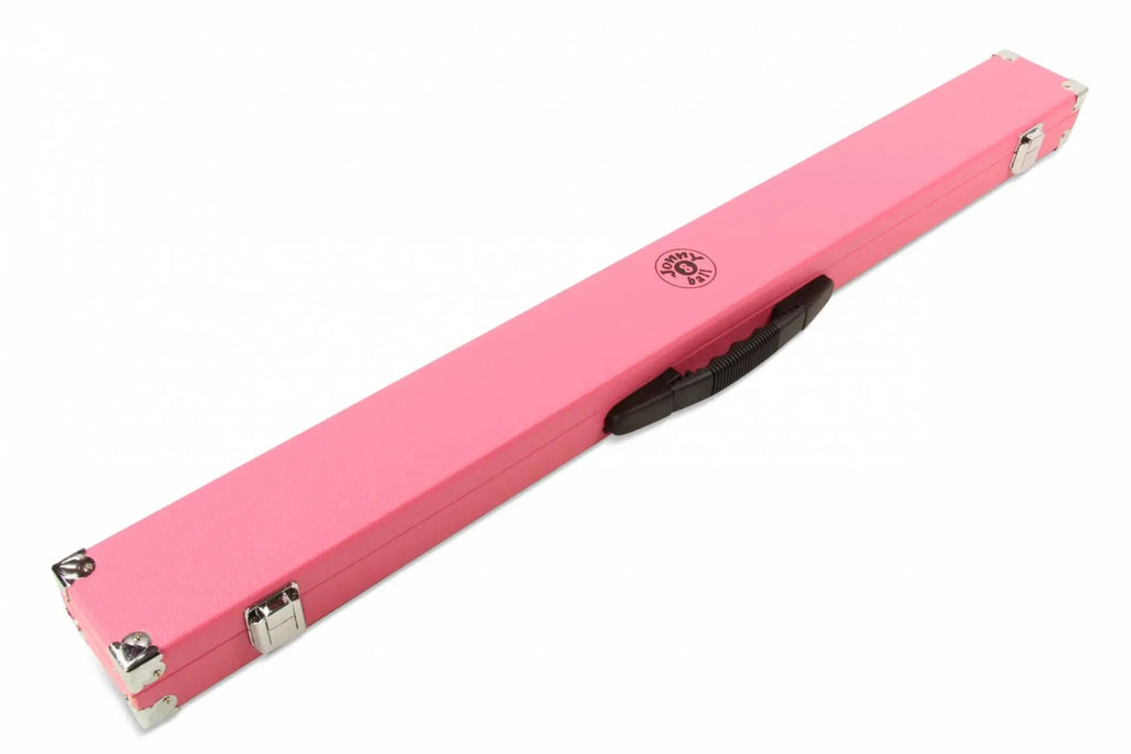 Jonny 8 Ball hot pink foam-lined 2-piece cue case Cue + Case