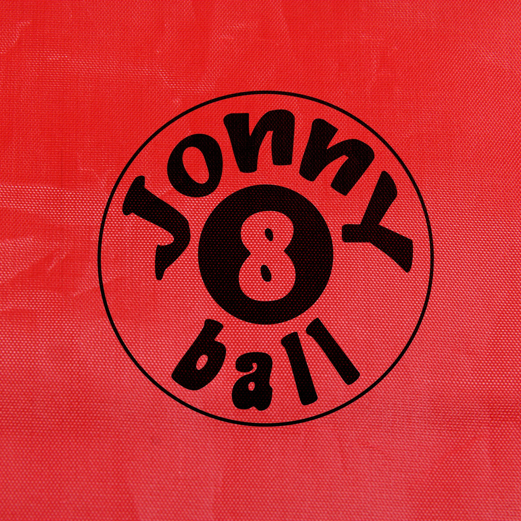 Jonny 8 Ball 7ft red fitted table cover Cue + Case