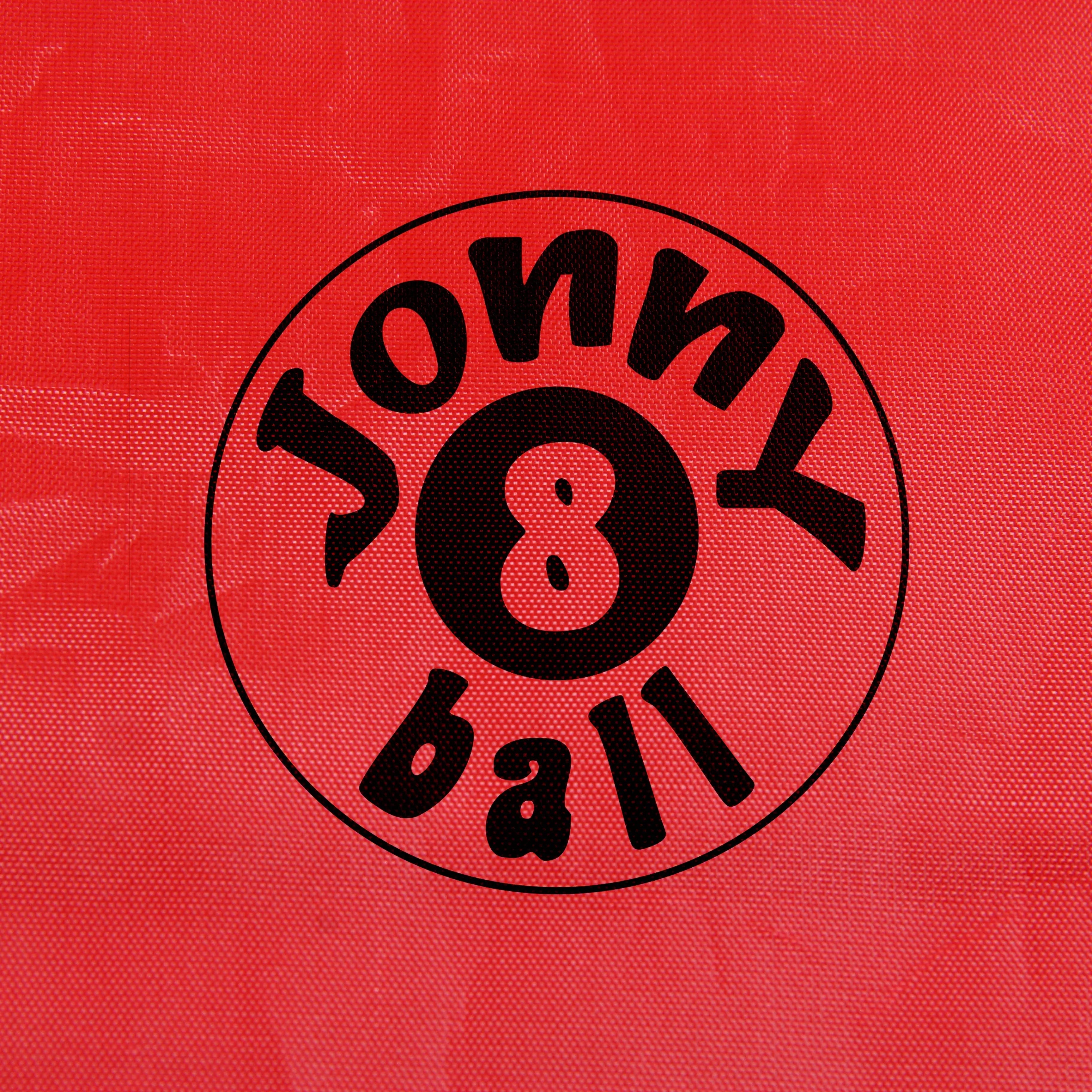 Jonny 8 Ball 7ft red fitted table cover Cue + Case
