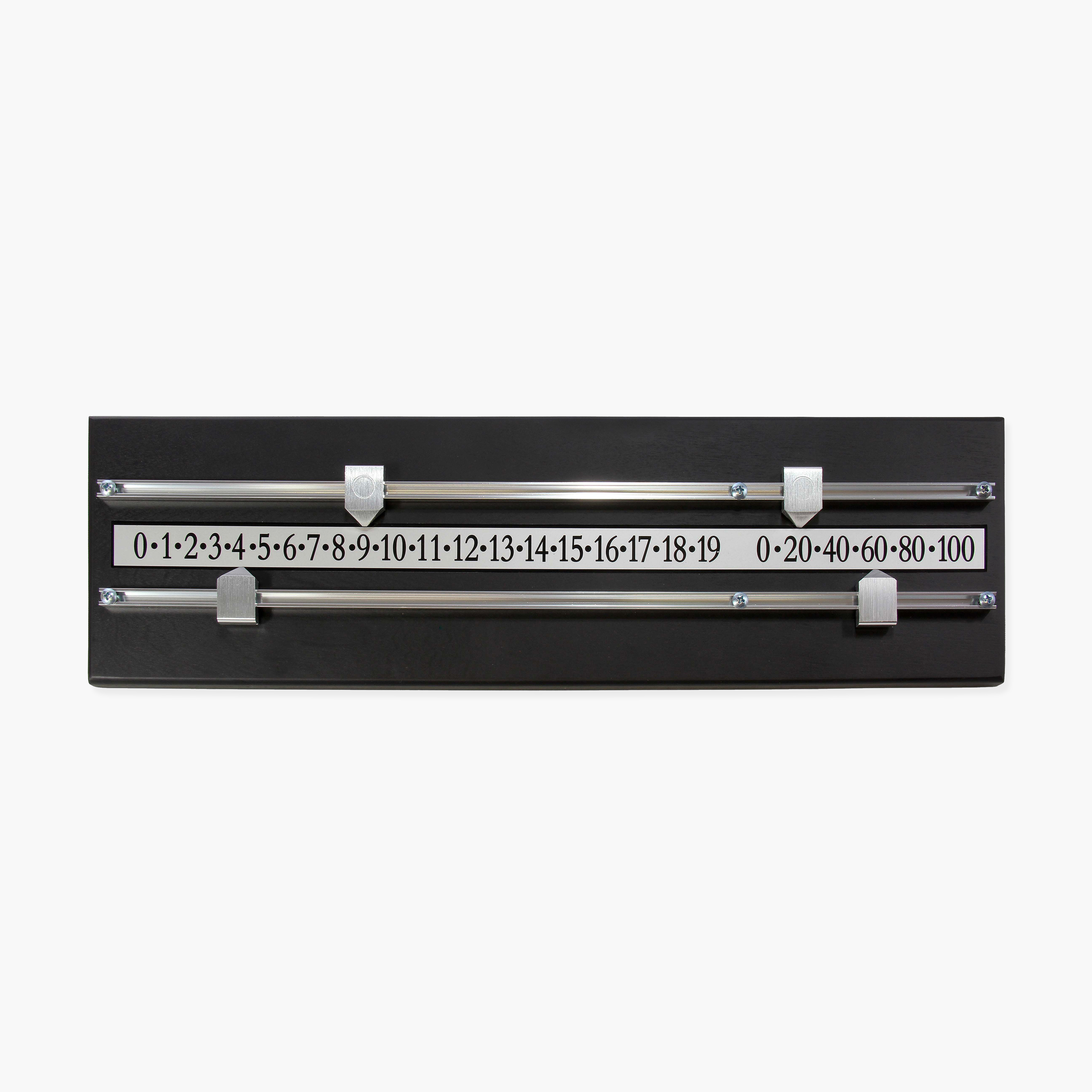 Black wooden 2-player snooker scoreboard Cue + Case